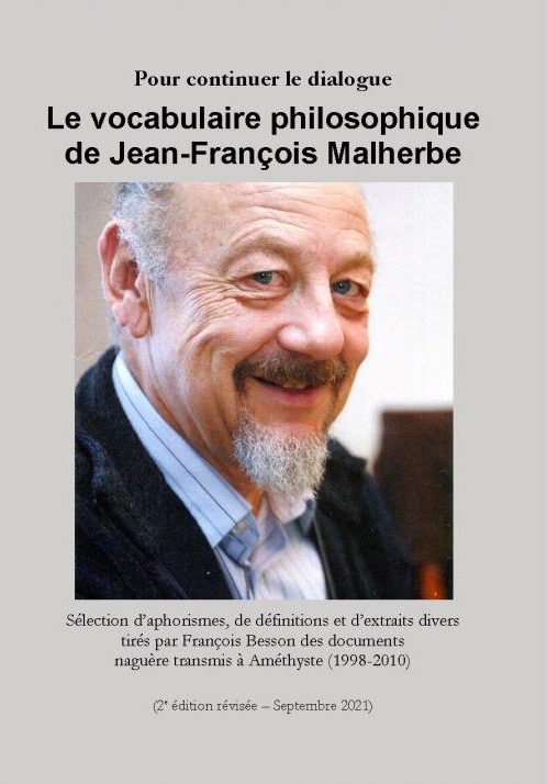 Jean-François Malherbe - Le vocabulaire philosophique de Jean-François Malherbe